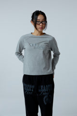 EEERRR Distorted Logo raglan long sleeve (Melange)