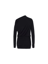 Shirring symbol dress (Black)