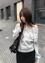 [Belt Set] Ropan Wool Mini Belt Skirt