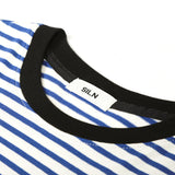ストライプノットTシャツ (COBALT BLUE)