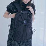 hole string po backpack (black)