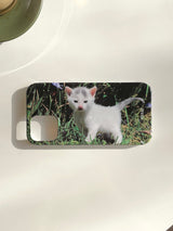 [flowery baby kitten hard case]