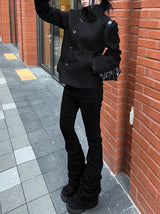 Line Slim High Neck Coat