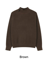 Rubed diagonal zip-up knit
