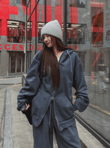 Meti Pigment Overfit Hood Zip-Up