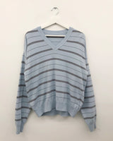 Mono Stripe V-Neck Knit (3color)