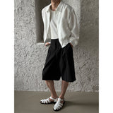 [S/S] ベーシックハーフバンディングショートスラックス（2color）