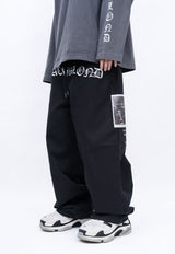 BBD No Sympathy Wide Cotton Pants (Black)