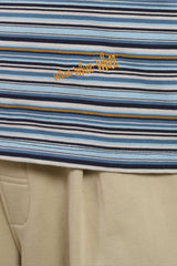 マルチストライプハーフTシャツ