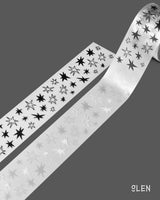 PET Black&White Star Kiss Cut Tape