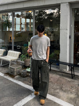 ピグメントダイアゴナルセイムカーゴパンツ (3 Colors)
