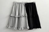 Posey banding layer frill long skirt