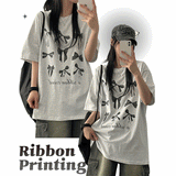 Rotan Ribbon Short-Sleeved T-Shirt