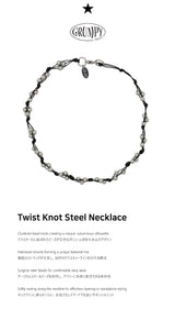 Twist Knot Steel Necklace