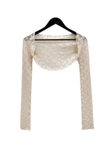 Cier Rose See-through Bolero Cardigan