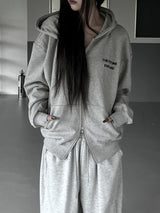レタリング エクスプロー フーディ ジップアップ (unisex)