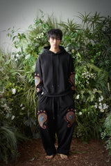 ペイズリーEMB. H-T スウェットパンツ (Black)