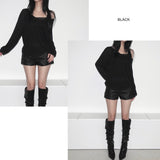 [TENCEL]ミスト フロー Vネック T