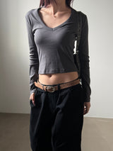 [4계절] V neck long sleeves(4color)