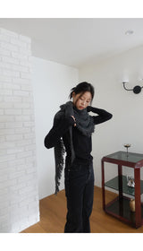 BACK typo sleeve top