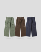 [Unisex] Dyeing tuck cargo pants(3color)