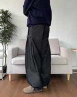 Side Snap Denim Pants