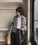 Country crop check shirt