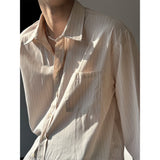 [S/S] ドレシーストライプクロップシャツ(2color)