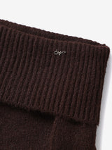 Muffler symbol knit set (Brown)