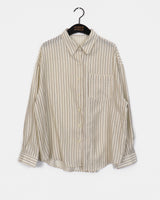 Meffin Stripe Loose Fit Cotton Shirt