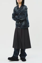 (W) Belted Pleats Skirt (2color)