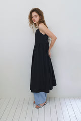 Summer tie dress_black
