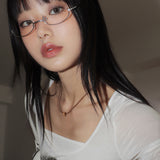 Kewa Metal Geek-chic Round Glasses