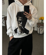 [Unisex] Crop printing hood t-shirts(3color)