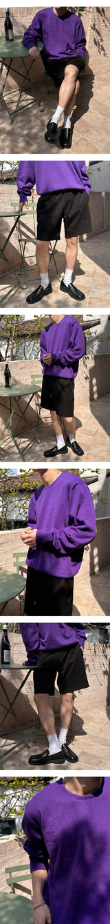 [S/S] ソフトラウンドネックニット袖(4color)
