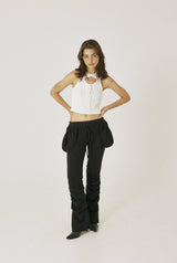 Pocket shirring pants