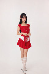 Dear Days Detachable Skorts (Red)
