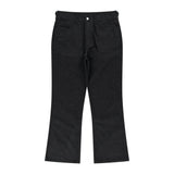 flare washed denim pants (black)