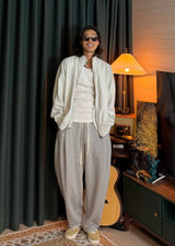 Superior Pin-Tuck Sweatpants
