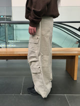 ムーブカットスナップワイドパンツ(3c)