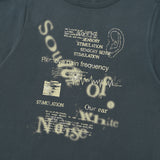 COLLECTION UNBALANCE CUTTING LOOSE FIT T-SHIRT [NAVY]