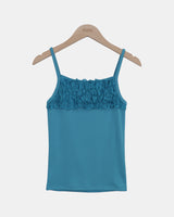 Weron Frill Lace Strap Sleeveless Top