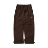 BASIC LOGO WIDE TRACK PANTS CHOCOLATE