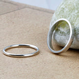SVR-633 Silver 92.5 Bare Ring & Round Layered Silver Ring Set