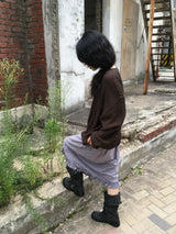 Round-Neck Loose-Fit Knit