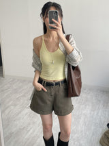 Duo Deep U-Neck Bra Top Sleeveless