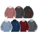 Sporty-Track-Semi-Crop-Knit-Zip-Up - 7COLOR