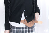 Pocket Suede Wide Leather Belt (2colors)