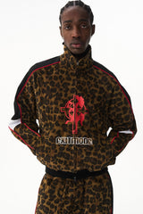 Leopard Print Relaxed Fit Jacket