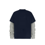 Lightning Print Two-Layer Long Sleeve